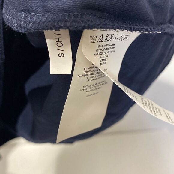 Michael Kors Men's Three Button Placket Cotton Navy Polo Shirt Small - Picture 8 of 10